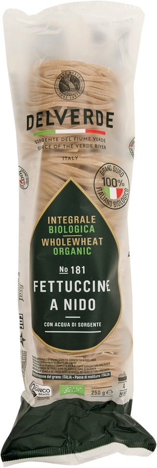 Макароны Delverde Fettuccine A Nido Biologica №181 250г