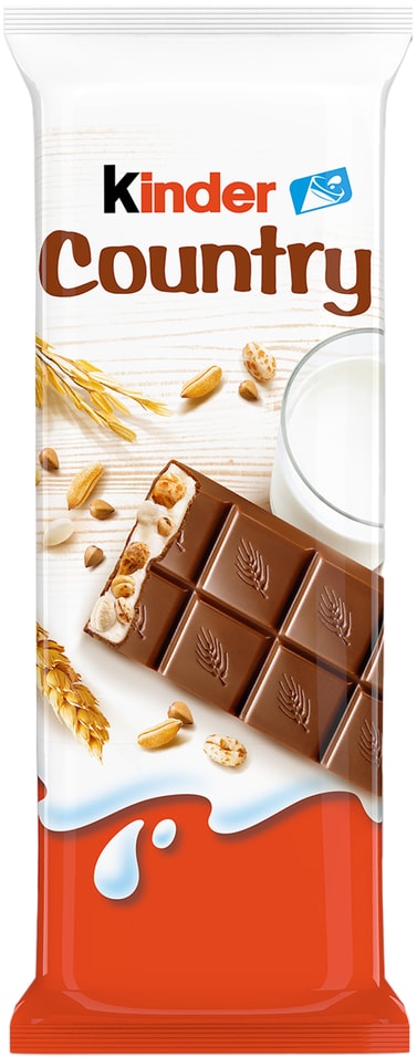Шоколад Kinder Chocolate Country со злаками 235г 60₽