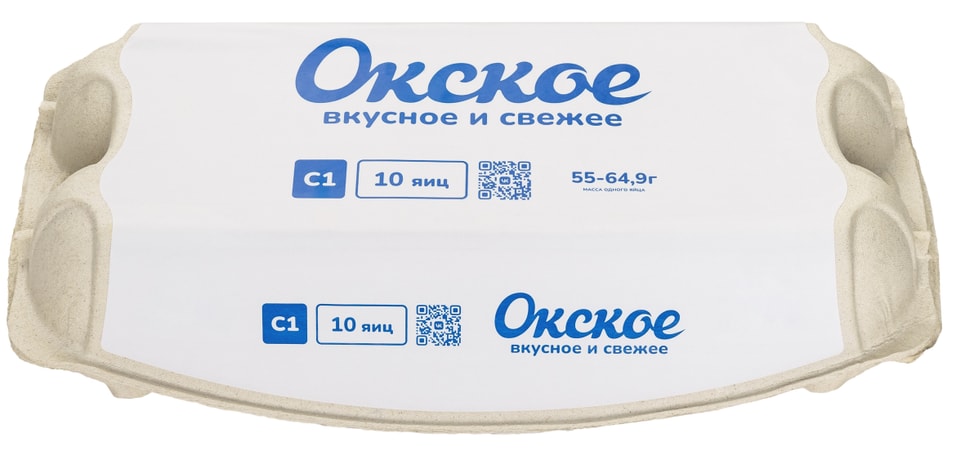 Яйца Окское С1 белые 10шт - Vprok.ru Перекрёсток