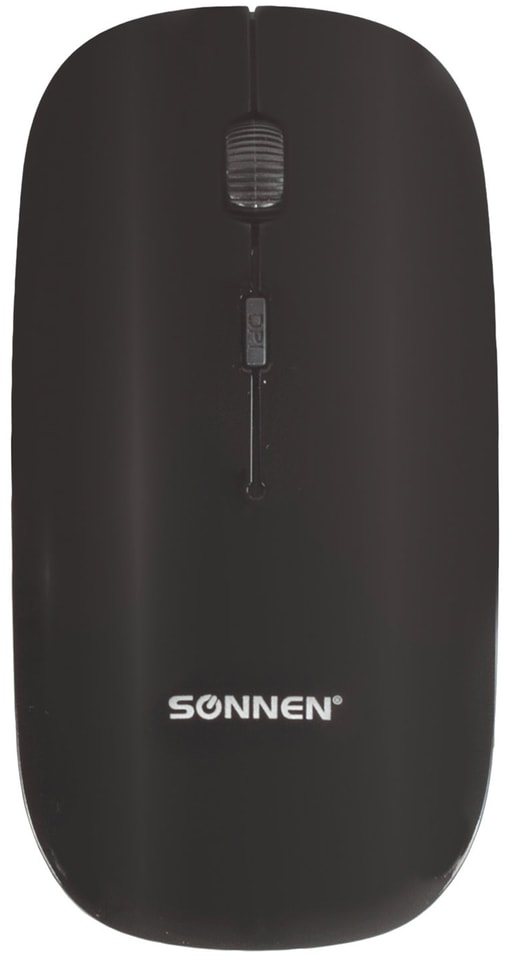 Мышь беспроводная Sonnen M-243 USB 1600dpi 4 кнопки оптическая цвет черный от Vprok.ru