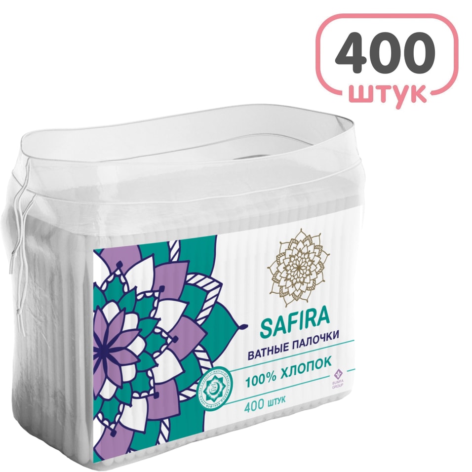 Палочки ватные Safira 400шт - Vprokru Перекрёсток 137₽