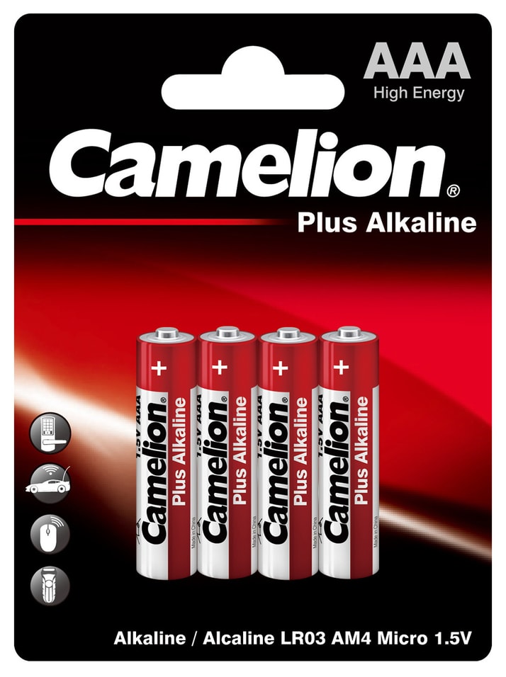 Батарейки Camelion Plus Alkaline ААА 4шт от Vprok.ru