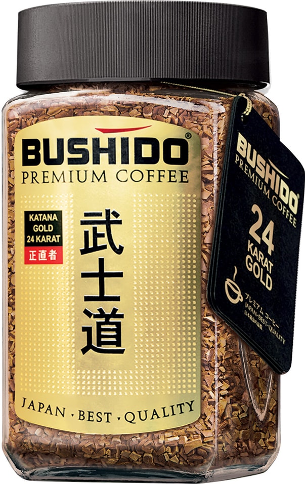 Кофе растворимый Bushido Katana Gold 24 Karat 100г от Vprok.ru