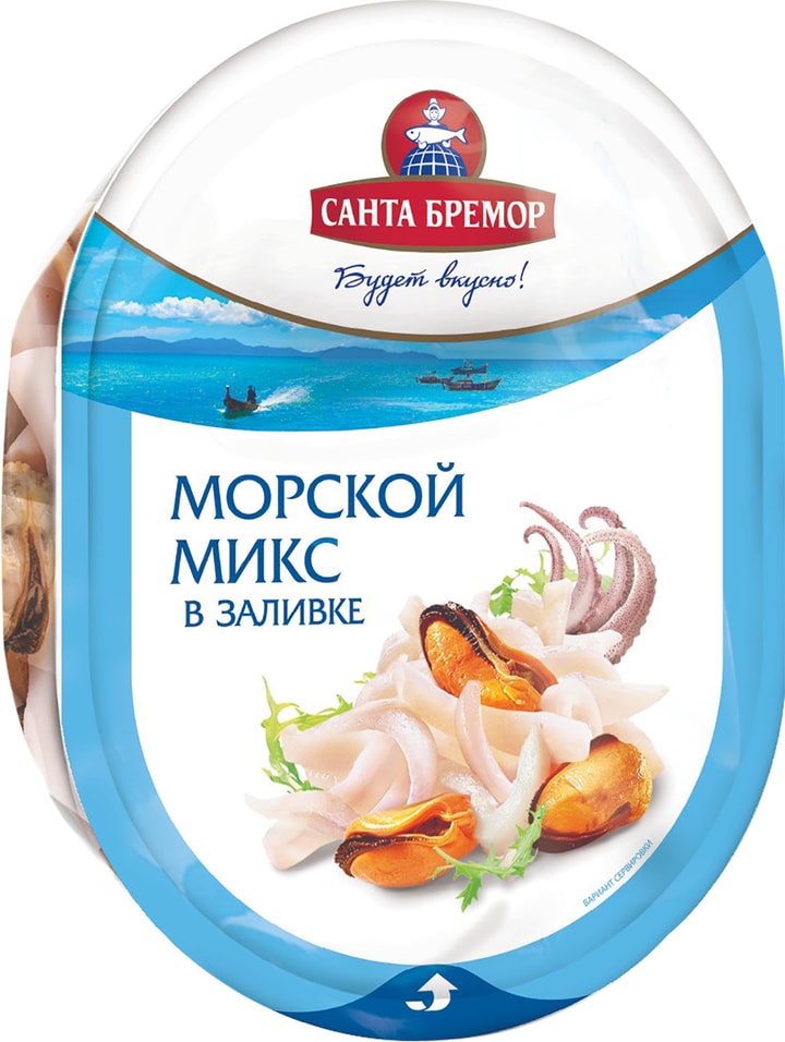 Коктейль из морепродуктов Санта Бремор Морской микс 180г от Vprok.ru