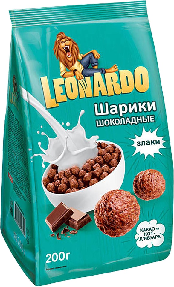 Готовый завтрак Leonardo Шарики шоколадные 200г