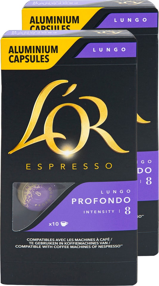 Кофе в капсулах Lor Espresso Lungo Profondo 10шт (упаковка 2 шт.)