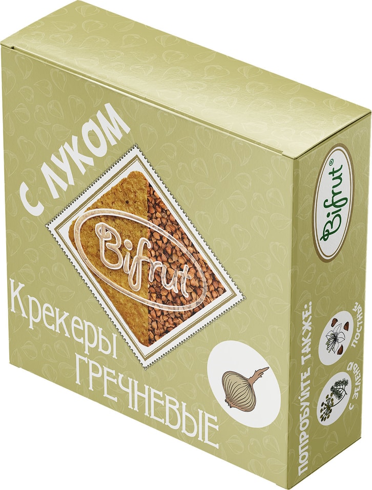 Крекеры Bifrut Гречневые с луком 210г
