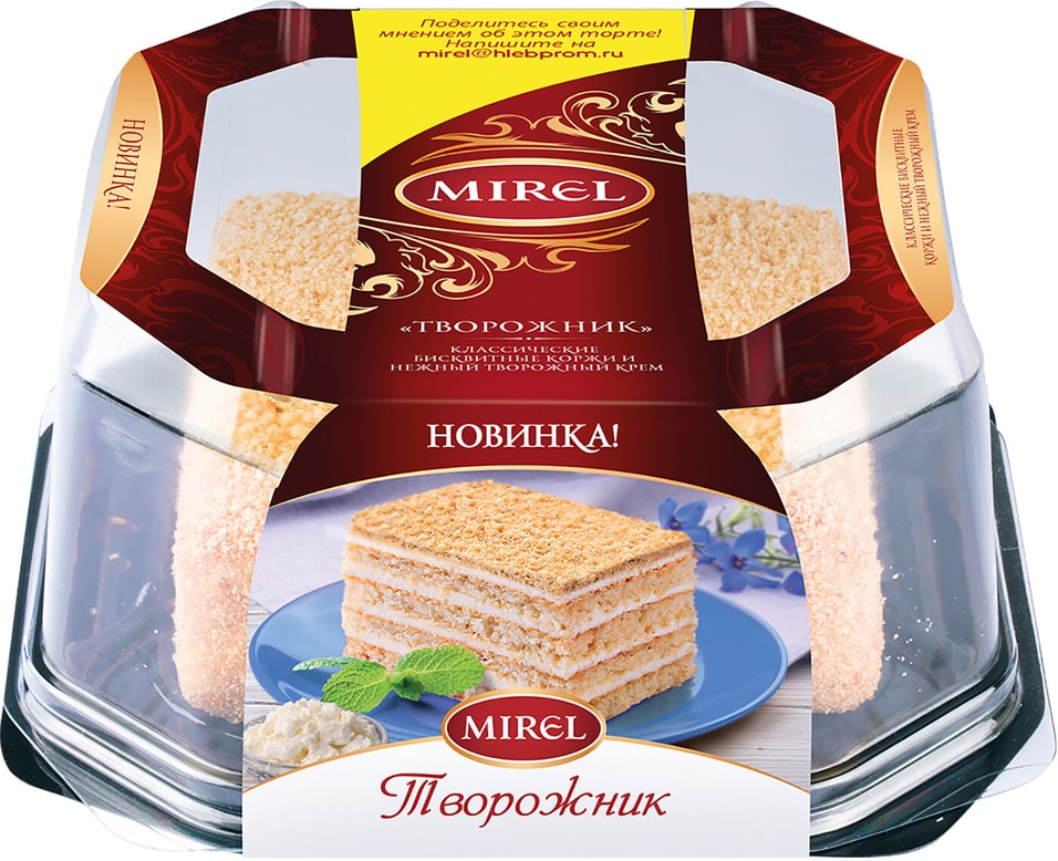 Торт Mirel Творожник 550г от Vprok.ru