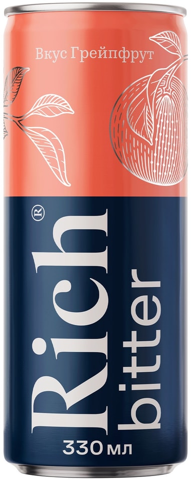 Тоник Rich Bitter Грейпфрут 330мл - Vprokru Перекрёсток 90₽