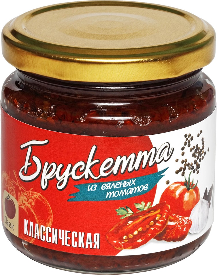 Брускетта Ecofood из вяленых томатов классическая 190г