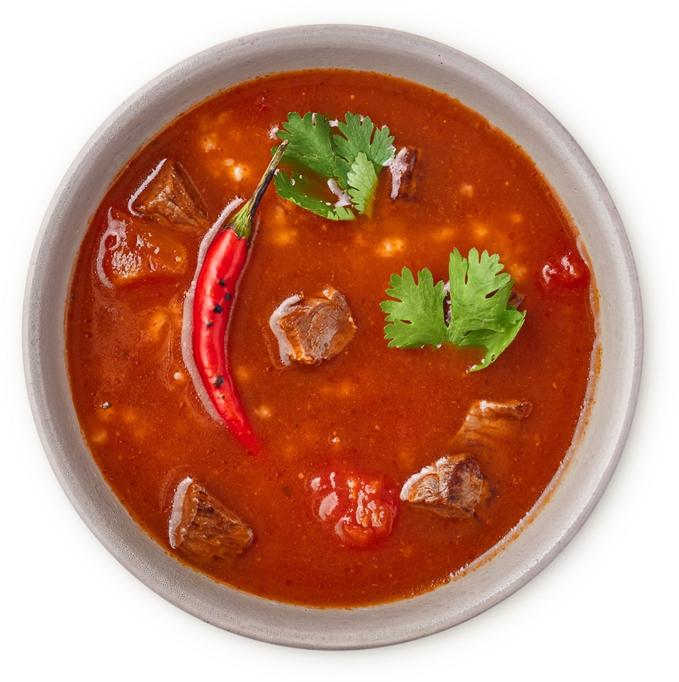 Суп Шеф Перекресток Харчо с говядиной 300гс доставкой!