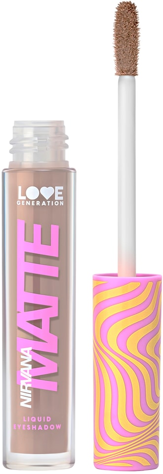 Жидкие тени для век Love Generation Nirvana матовые Светло-коричневые Тон 01 3мл