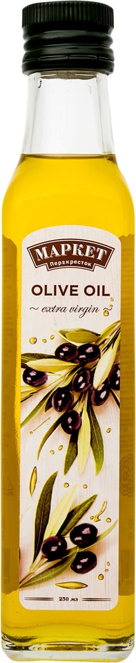Масло оливковое Маркет Перекресток Extra Virgin нерафинированное 250мл