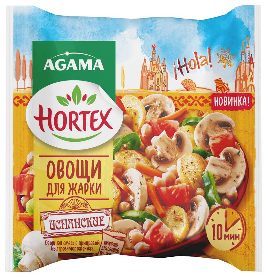 Смесь овощная Hortex Испанские овощи для жарки 400г 239₽