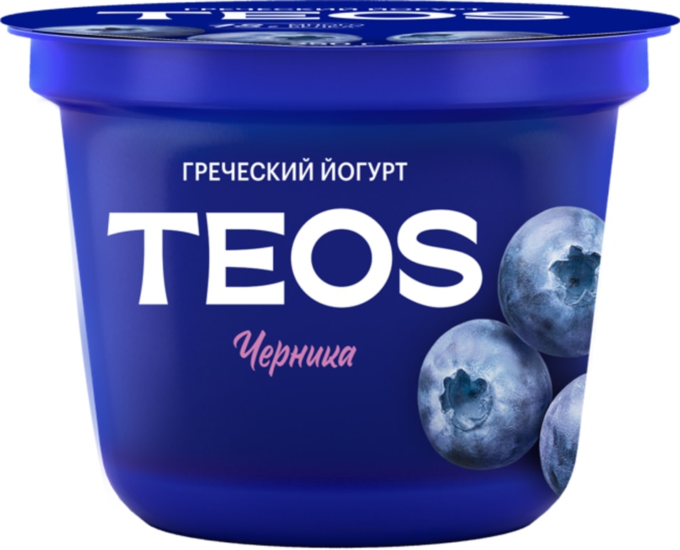 Йогурт Teos Греческий Черника 2 250г Закажите онлайн 103₽