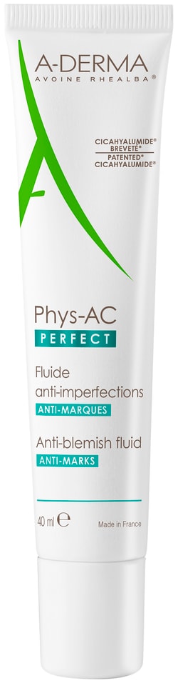 Флюид для лица A-Derma Phys-AC Perfect Против дефектов кожи склонной к акне 40мл