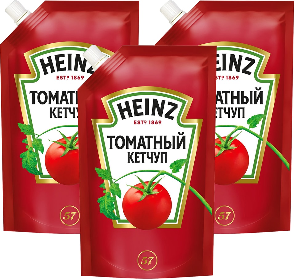Кетчуп Heinz Томатный 320г (упаковка 3 шт.)