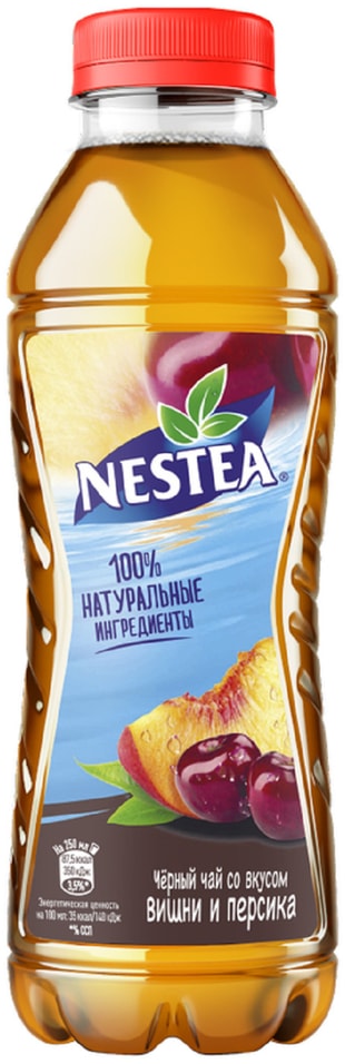 Чай черный Nestea Вишня-Персик 0.5л от Vprok.ru