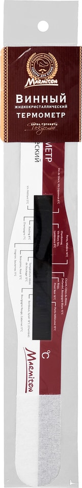 Термометр Marmiton для вина жидкокристаллический от +4 до +24°С