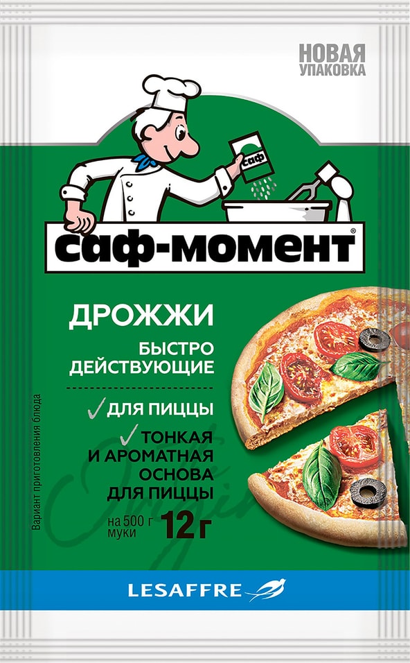 Дрожжи САФ-Момент быстродействующие для пиццы 12г от Vprok.ru
