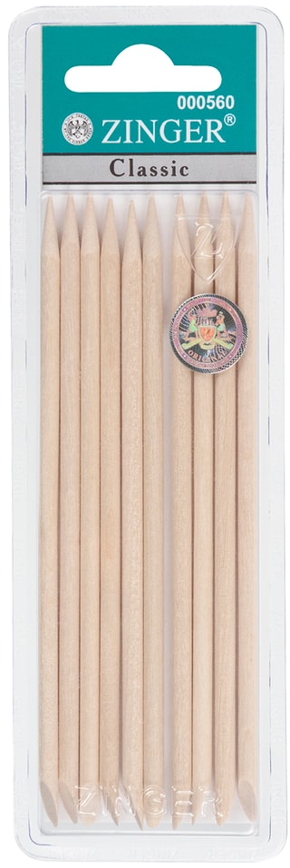 Набор деревянных палочек Zinger для маникюра 12см 10шт