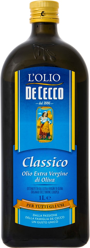 Масло оливковое De Cecco Classico 1л от Vprok.ru