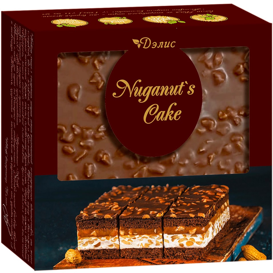Торт La Creme Клер Дэлис Nuganuts cake 600г