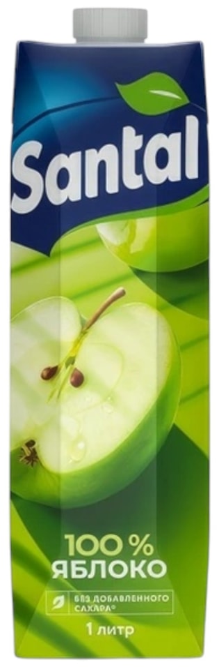 Сок Santal Яблочный 1л - Vprok.ru Перекрёсток