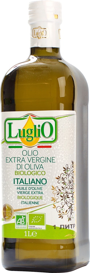 Масло LugliO Оливковое Evo organic 1л