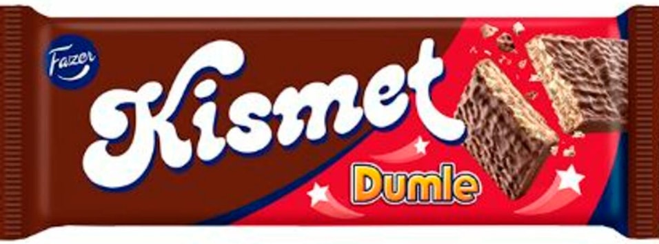 Батончик вафельный Fazer Kismet с начинкой со вкусом сливочного ириса в молочном шоколаде 55г 167₽