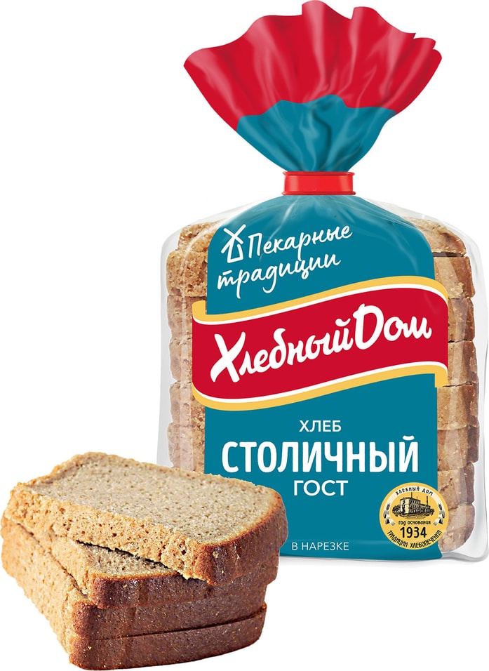 Хлеб Хлебный Дом Столичный половинка 350г от Vprok.ru