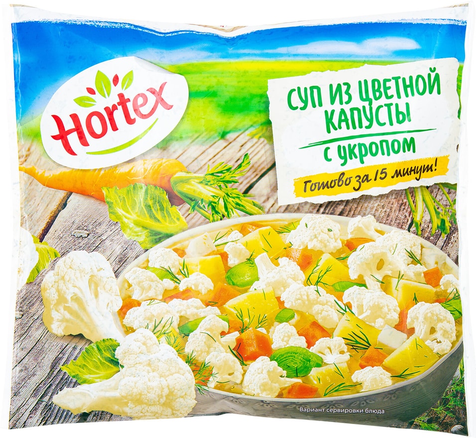 Отзывы о Смеси овощной Hortex Суп из цветной капусты с укропом 400г