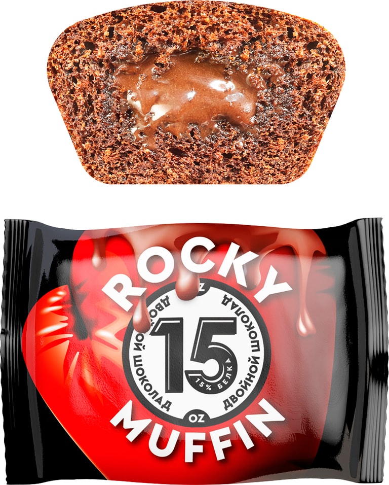 Маффин Rocky Muffin Двойной шоколад 55г
