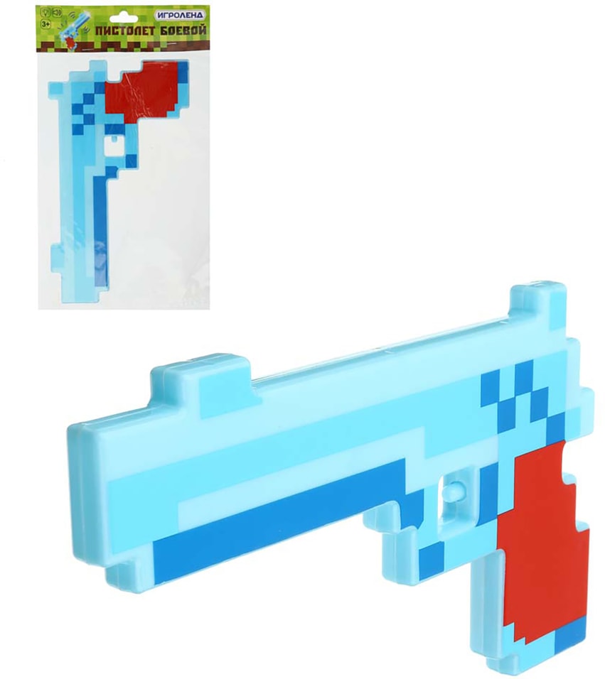 Пистолет Игроленд Мир Квадратов в ассортименте
