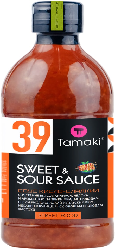Соус Tamaki Кисло-Сладкий 470мл - Vprok.ru Перекрёсток