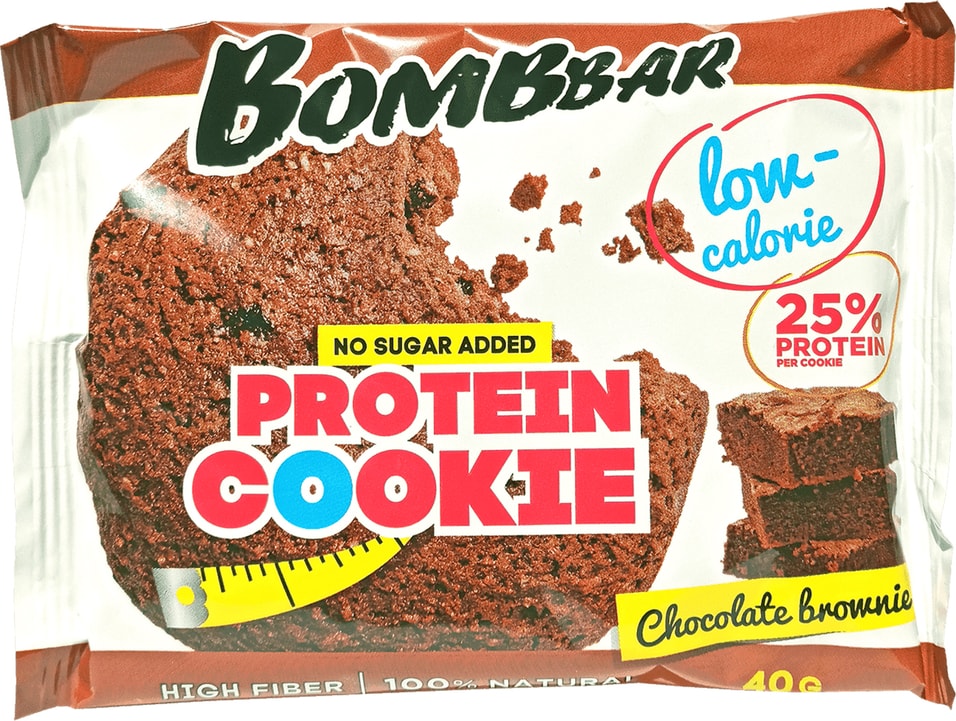 Печенье Bombbar Шоколадный Брауни 40г. Закажите онлайн!