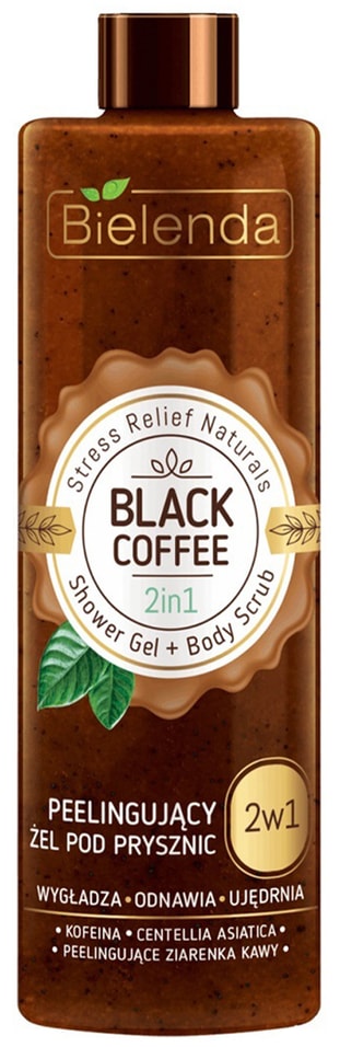 Гель-скраб для душа Bielenda Stress Relief Naturals Black Coffee 2в1 410г