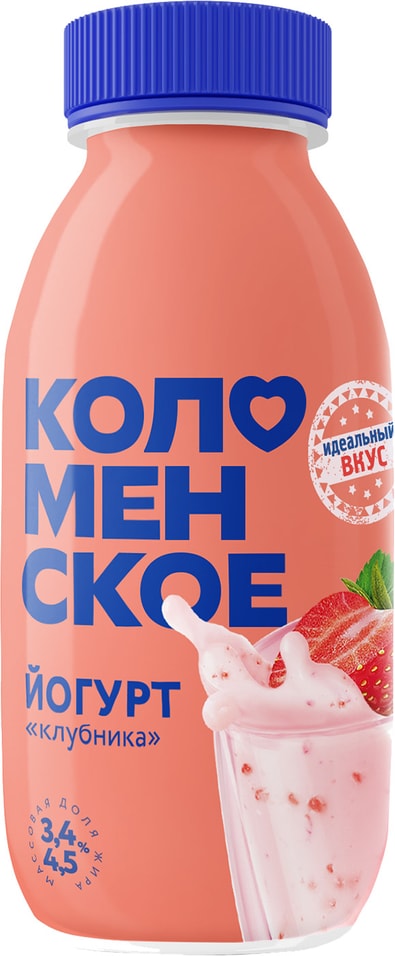 Йогурт Коломенское Клубника 34 260мл 73₽