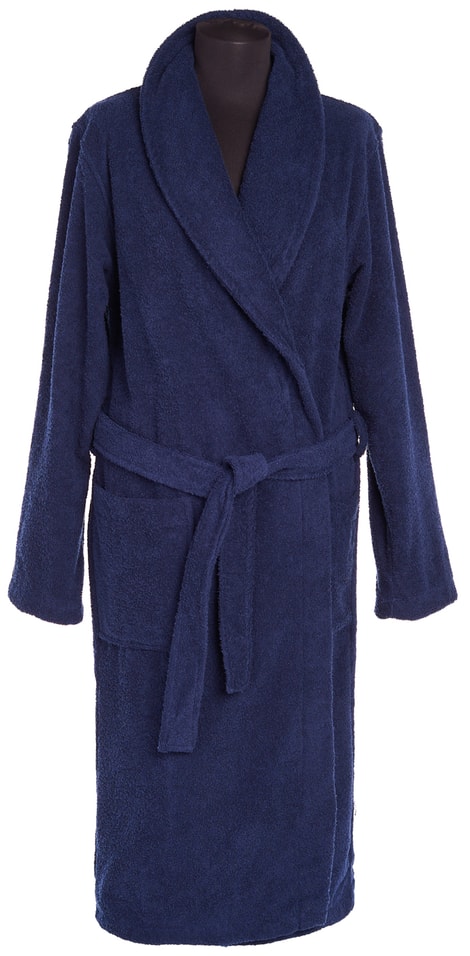 Халат Wellness SPA махровый размер S синий