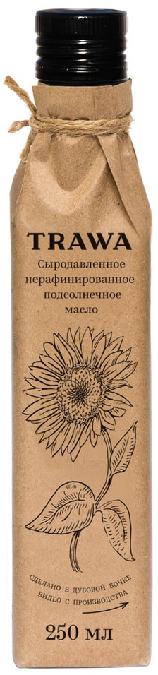 Масло подсолнечное Trawa 250мл