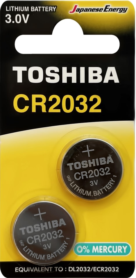 Батарейки Toshiba Special CR2032 3V 2шт