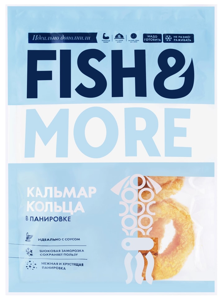 Кольца кальмара Fish&More В панировке 500гс доставкой!