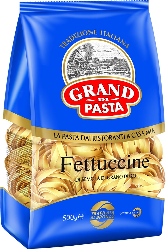 Макароны Grand Di Pasta Fettuccine Гнезда 500г