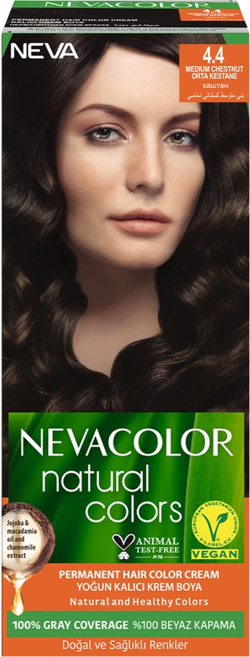 Крем-краска для волос Nevacolor Natural Colors № 4.4 Каштан