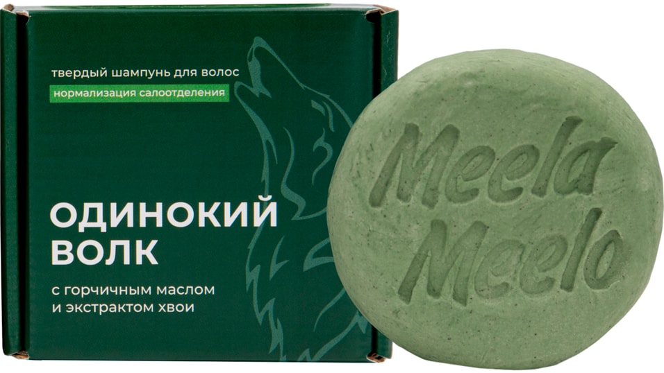 Шампунь для волос Meela Meelo твердый мужской Одинокий волк 85г