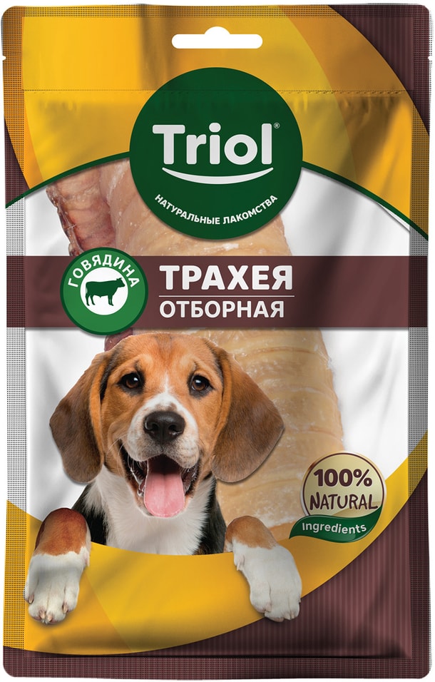 Лакомство для собак Triol Трахея говяжья отборная 35г (упаковка 3 шт.)