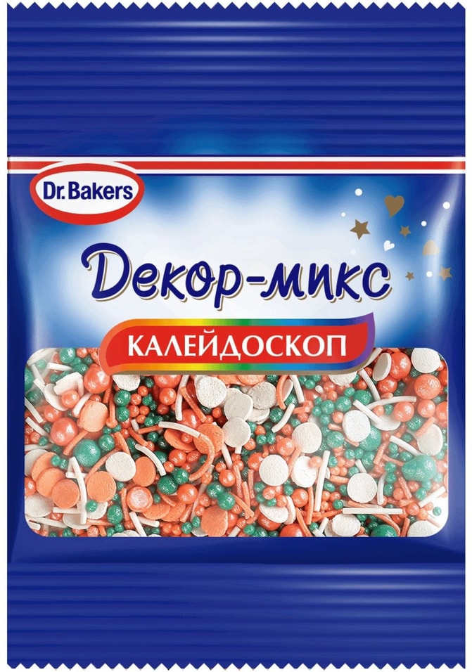 Посыпка DrBakers Калейдоскоп 10г - Vprokru Перекрёсток 40₽