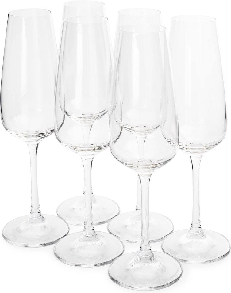 Набор бокалов Crystalex Giselle для шампанского  190мл 6шт