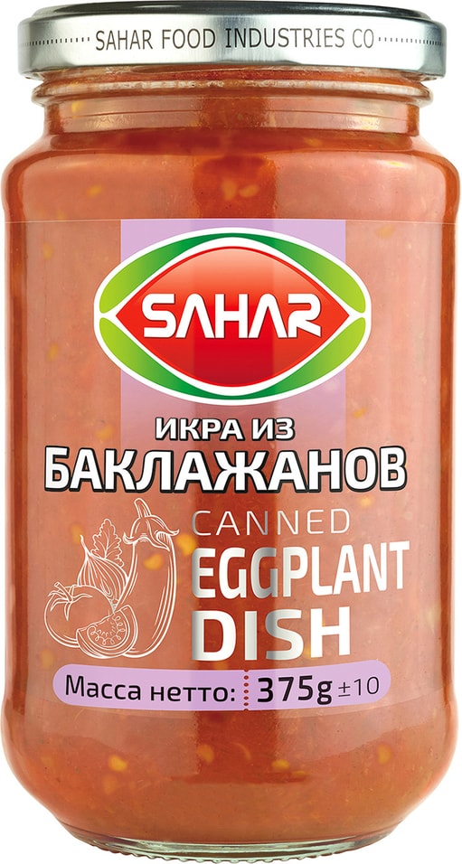Икра из баклажанов Sahar 375г