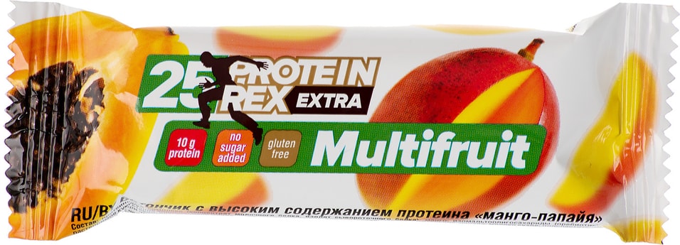 Батончик протеиновый Protein Rex Multifruit Манго-папайя 40г